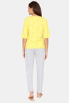Rosaline Starry Nights Knit Cotton Pyjama Set - High Visibility — thumbnail 3